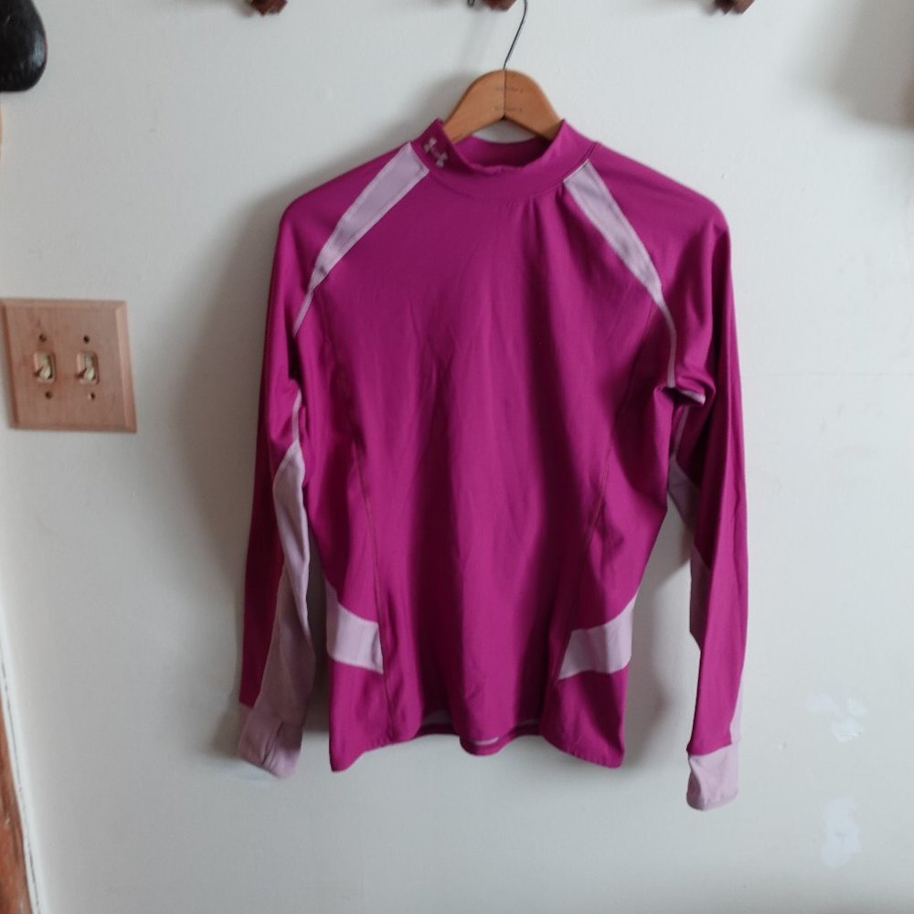 Under Armour Base Layer Pink Extra Large Long Sleeve